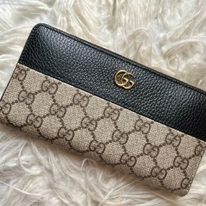 AUTHENTIC GG MARMONT ZIP AROUND WALLET
